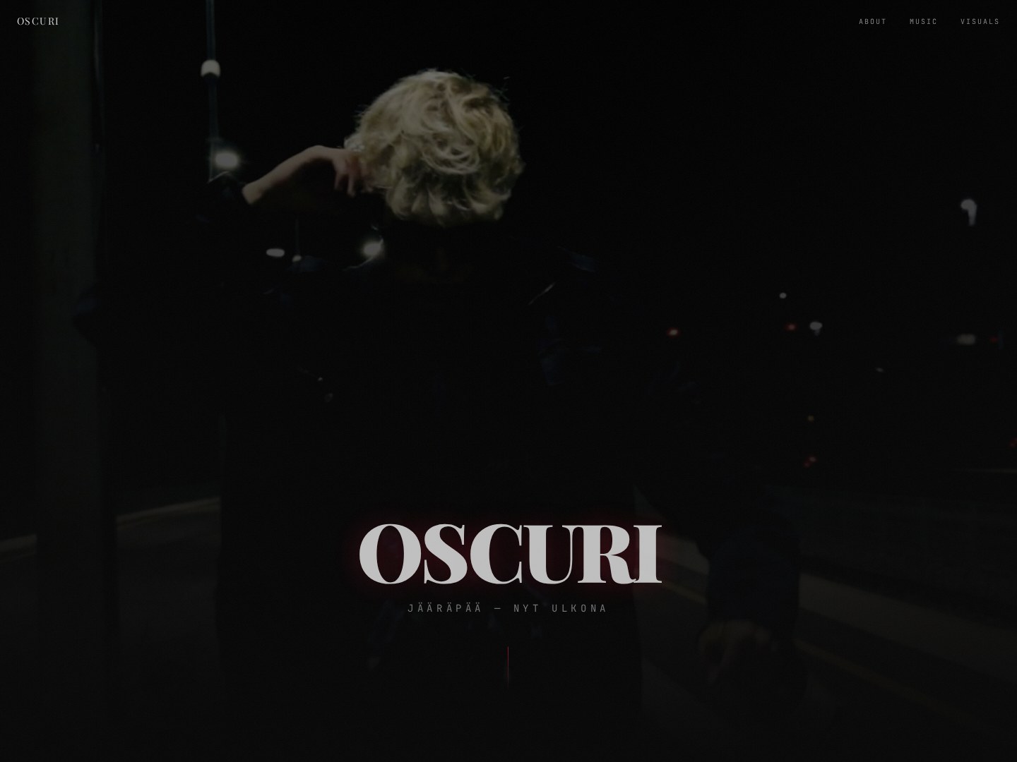 Oscuri website screenshot